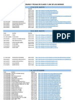 Horarios y enlaces de clases virtuales 17-21 y 24-28 de agosto