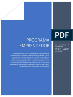 Compendio de Informacion Programa Emprendedor