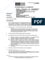Resolución Final #19-2020/Cc2: Con Registro Único de Contribuyente (RUC) #20131300353