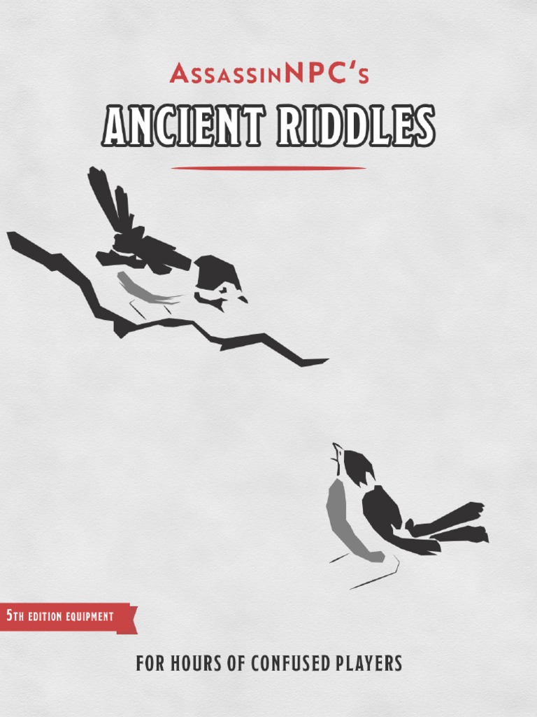 (Public Version) Ancient Riddles - Collected by Assassin NPC | PDF ...