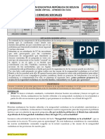 #31 Ficha de Actvidades CCSS Semana 31 Ciclo Vii - 5to Año