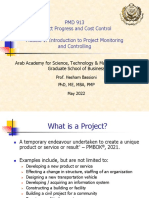 PMD 913 - Module 1 - Introduction To Project Monitoring & Controlling May22