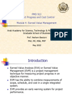PMD 913 - Module 4 - Earned Value Management May22