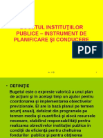 Bugetul Institutiei Publice Instrument de Planificare