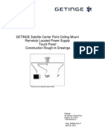 Maquet Ceiling Mount Rough-In Drawings