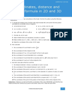 4.1 Coordinates, Distance and Midpoint Formula in 2D and 3D