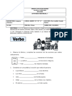 El Verbo Actividad Individual 1,2,3,4