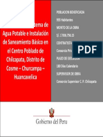 Cartel de Obra - Chilcapata