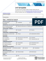 Risk Assessment Template: Step 1: Identify The Hazards