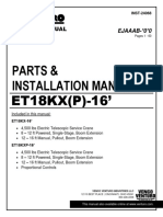 Parts & Installation Manual ET18KX (P) - 16'