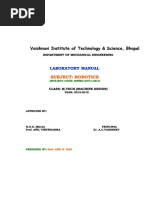 Robotics, Laboratory Manual