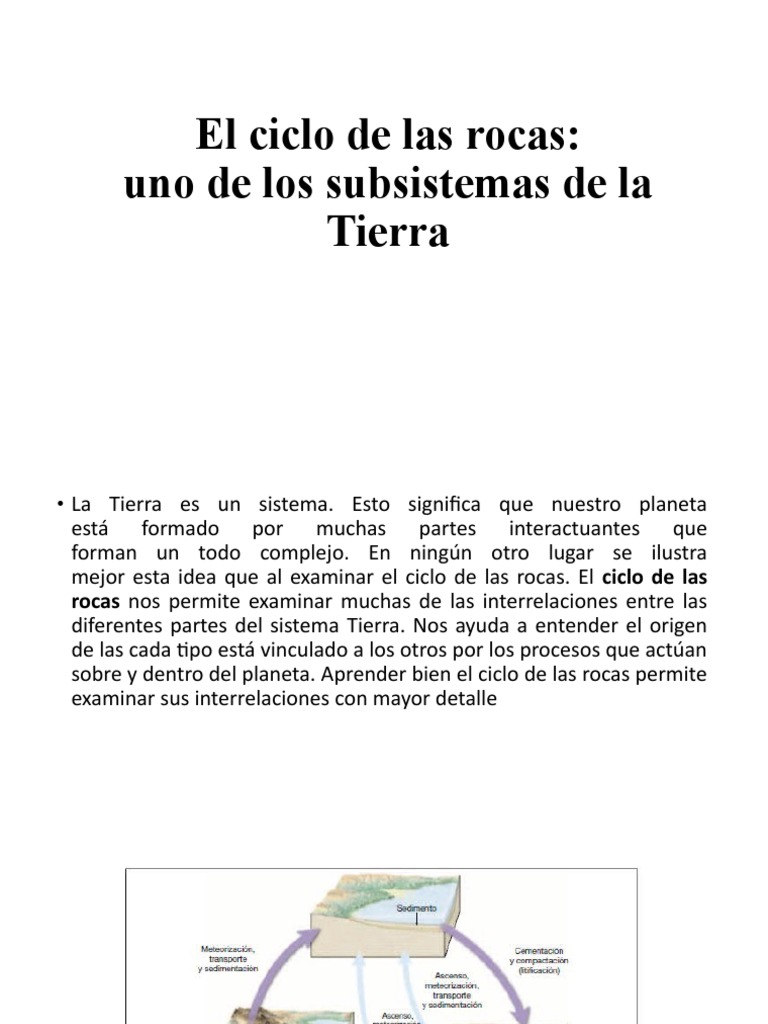 El Ciclo de las Rocas: Proceso y Tipos | PDF | Roca (geología) | Tierra