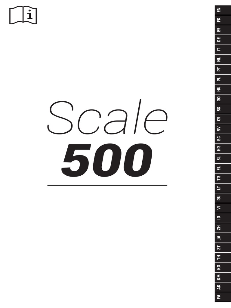 Scale500 User Manual 2021 | PDF | Weight | Metrology