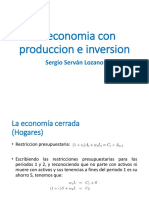 La economía cerrada: producción, inversión e equilibrio general