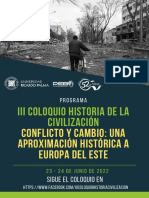 Programa III Coloquio Historia de La Civilización
