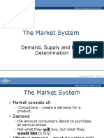 The Market System: Demand, Supply and Price Determination