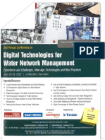 2nd Auunal Conference on Digital Technologies for Water Network Management