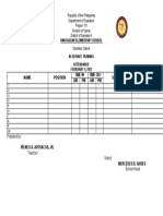 Name Position Time in Time Out School Signature AM PM AM PM