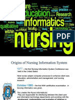 Informatics in Nursing Practice Education Research and Administration