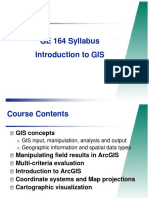 GE 164 Syllabus Introduction To GIS