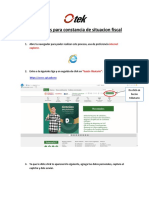 Instrucciones para Constancia de Situación Fiscal