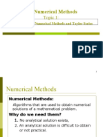 Numerical Methods: Topic 1