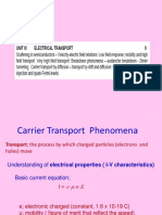 Unit3-Electrical Transport