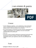 III. Crimini Di Guerra