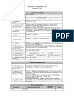 Formato de Sesión de Aprendizaje - Est