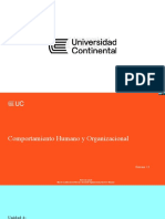 Semana 13 - Comportamiento Humano y Organizacional