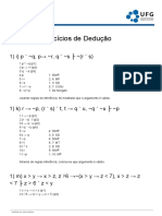 Exercicios de Deducao de Lógica Booleana