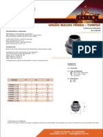 Uniao Macho Femea Exd 1 2 Ate 4 Roscas NPT BSP