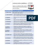 2º ESO Relaciones Semánticas C Mínimos