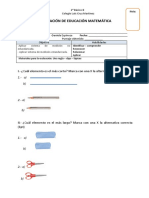 Evaluación 2° b medición