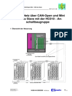 Serielles Netz Über CAN-Open Und Mini - OS9 Als Slave Mit Der HC010 - An-Schaltbaugruppe