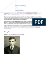 Alan Turing - School Student: Spartacus Educational Classroom Activity