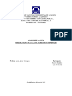 Análisis de la NIIF 6 Exploración y Evaluación de Recursos Minerales