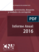 CNA Informe 2016: Combate a la corrupción en Honduras