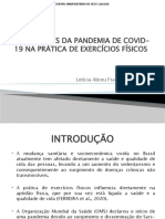 IMPLICAÇÕES DA PANDEMIA DE COVID-19 NA PRÁTICA DE