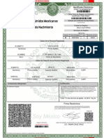 Acta de nacimiento de Roberto Escalante Morales