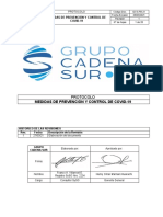 Protocolo de Bioseguridad Covid19 - Grupo Cadena Sur SRL