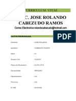 Curriculum Jose Rolando Cabezudo Ramos 20-1-2020