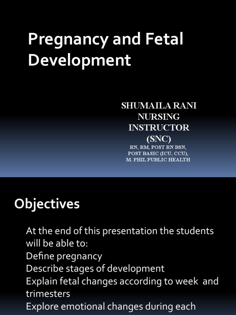 Stages of Pregnancy and Fetal Development | PDF | Pregnancy | Fertilisation