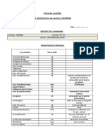 Fiche de Contrôle Et Vérifications de Camions LEOMAR: Identite de La Machine