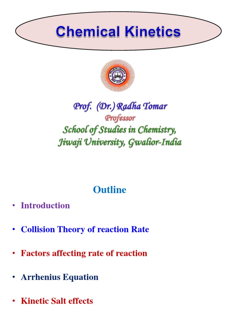 Chemical Kinetics | PDF | Catalysis | Reaction Rate