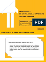 Semana 9 - Presentación - Renacimiento de Miguel Ángel Al Manierismo Modulo 8 Ehylc 2022 - 1