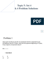 Topic 5 Set 4 Week 4 Problem Solutions