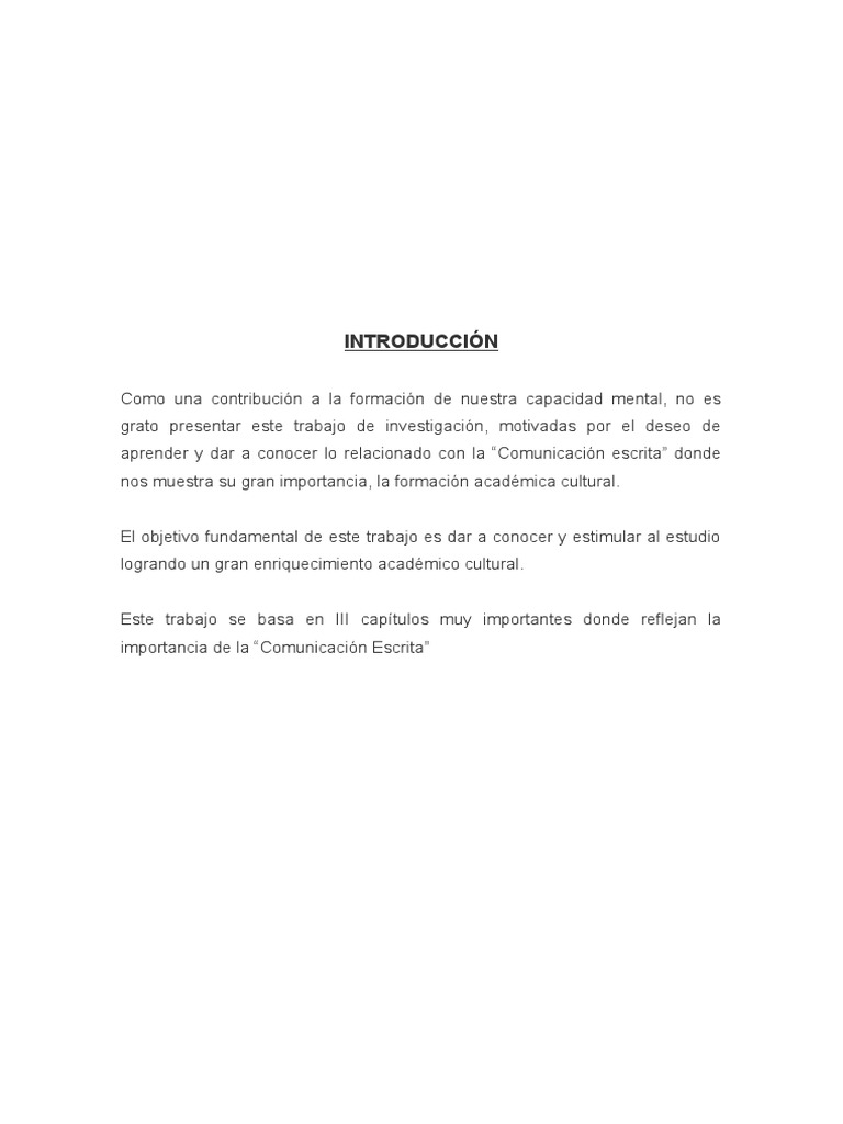 Introducción A La Comunicacion Escrita Pdf