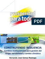 Construyendo resiliencia para la gestión del riesgo