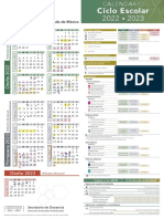 Calendario Escolar 2022 A 2023 UAEMex en PDF